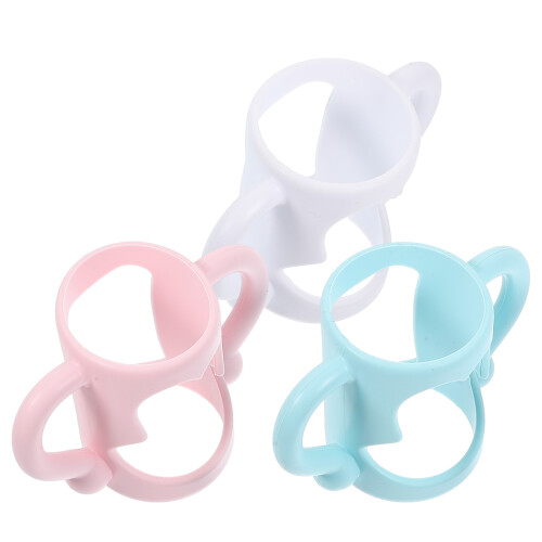 9Pcs Baby Bottle Soft Handles Silicone Feeding Bottle Holders Assorted