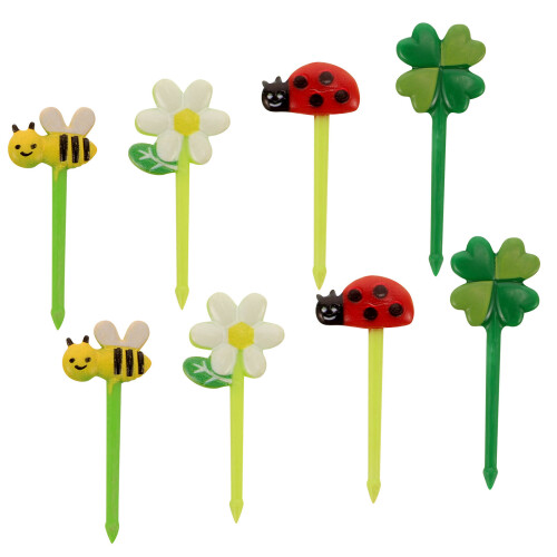 10Packs Reusable Cartoon Snack Forks for Parties