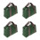 4Pcs Durable Green Canvas Tool Bags Small Wrench and Socket Organizer 5