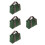4Pcs Durable Green Canvas Tool Bags Small Wrench and Socket Organizer 6
