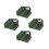 4Pcs Durable Green Canvas Tool Bags Small Wrench and Socket Organizer 7