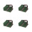 4Pcs Durable Green Canvas Tool Bags Small Wrench and Socket Organizer 9