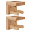 6Pièces Étagère Murale Bois Pour Rangement Batte Baseball 1