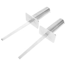 4Pcs Outdoor Silver Soccer Corner Flag Base Stable Ground Spike Holder