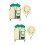 2Sets Polyester Entdeckerhut Mit Outdoor Weste Für Kinder Grün 8