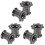 3Paare Schwarze Ohrdehner Langlebiger Ohrschmuck 4