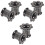 3Paare Schwarze Ohrdehner Langlebiger Ohrschmuck 5