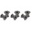 3Paare Schwarze Ohrdehner Langlebiger Ohrschmuck 6