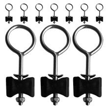 20Pcs Sturdy Long Trampoline Screws Wear-Resistant Fixing Screws Black