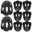 16Pcs Black Plastic Plant Pot Bottom Grid Cups for Home Use 1