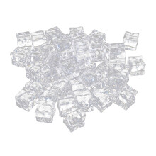 150Pcs Clear Reusable Acrylic Fake Ice Cubes for Crafts and Decoration
