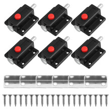 24Pcs Spring Latch Hardware Push to Open Cabinet Door Lock Black
