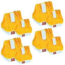 32Pcs Realistic Orange Mini Resin Houses for Micro Landscape Projects