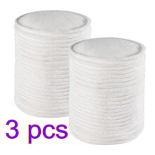 3Pcs Makeup Cotton Pads White Gentle Touch Facial Cotton Rounds