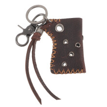 3Pcs Dark Brown Lighter Holder Compact Protective Belt Bag