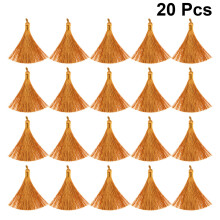 40Pcs Durable Light Brown Tassel Dangler for Earrings and Craft