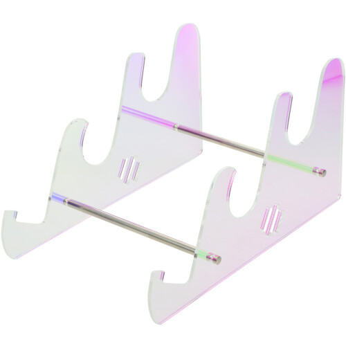 4Stk Transparent Bunter Acryl Keyboardhalter 3 Ebenen 2