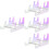 4Stk Transparent Bunter Acryl Keyboardhalter 3 Ebenen 8