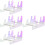 4Stk Transparent Bunter Acryl Keyboardhalter 3 Ebenen 9