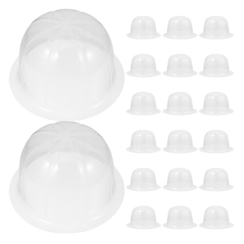 40Pcs Clear Plastic Hat Rack Tabletop Baseball Cap Organizer Display