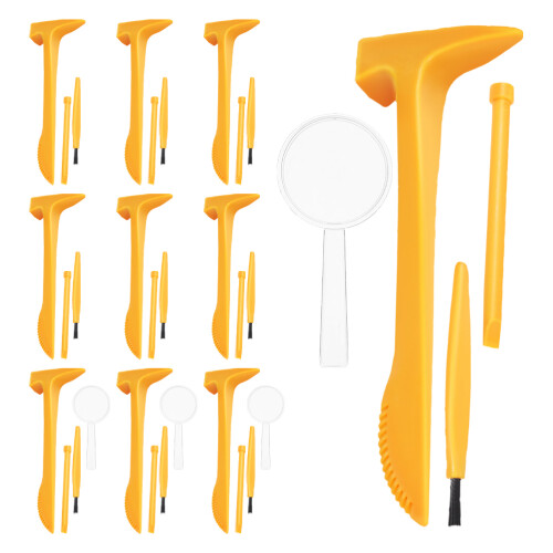 5Sets Dino Dig Kit Lightweight PVC Excavation Tools for Kids Playing