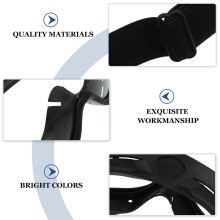 2Pcs Protective Safety Glasses Black Tpe Pc Material for Outdoor Use