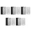 5Ensembles Rabot De Chant Polyvalent Acier Inox Noir 10