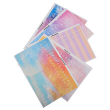 25Pcs Durable Kalimba Note Stickers Colorful 17 Key Thumb Piano Labels