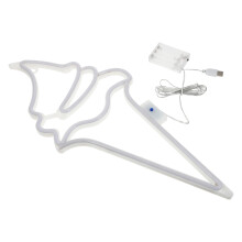 2Pcs White Ice Cream LED Neon Light Ps Decorative Wall Lamp