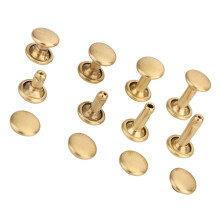80Sets Sturdy Golden Craft Rivets Double-Sided for DIY Use