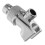 2Pcs No Drilling Shower Head Holder Silver Adjustable Handheld Mount 1