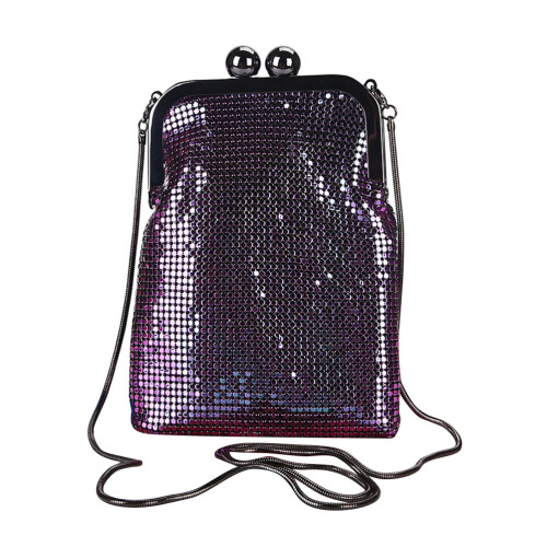 3Pcs Multi Sequins Shoulder Bag Women Mini Phone Bag with Chain Strap