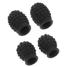 8St Siliconen Drumstick Beschermhoezen Stil Drum Accessoires Zwart
