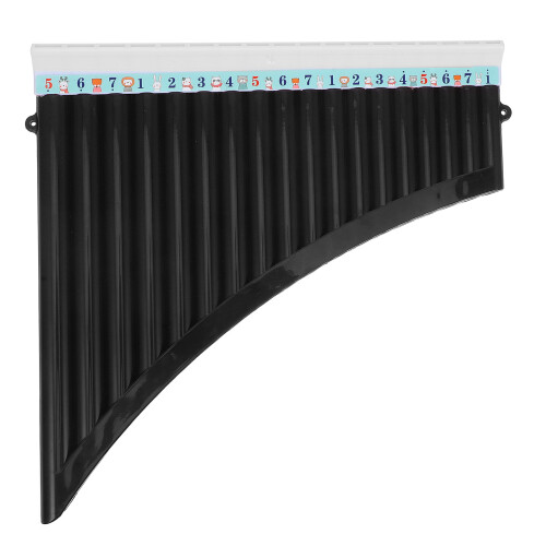 5St ABS Panfluit Zwarte Grip Instrument Sleutel C