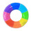 2Pcs Durable Eco Friendly Rainbow Float Ring Adult Swimming Aid 1