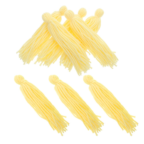 16Pcs Floating Wool Fish Spawn Mops Light Yellow Tank Breeding Aid