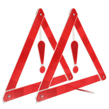 8Pcs Folding Auto Warning Triangle Road Safety Reflective Tripod Kit