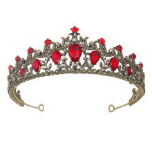 2Pcs Charming Bride Crown Alloy Crystal Wedding Headdress Tiara Decor