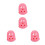 8Pcs Pink Guitar Finger Guards Silicone Protectors for Beginners 1