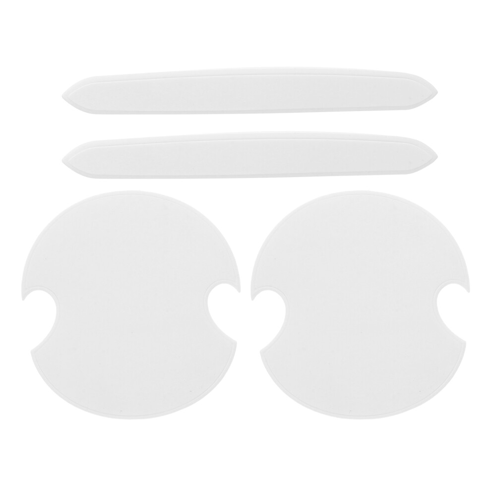 3Sets Auto Pvc Door Guard Scratch Protector For Vehicle Exterior White 3653449764810