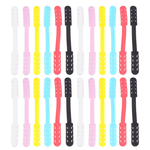 20Pcs Adjustable Mask Rope Extension Buckle Sturdy PVC Assorted Colors