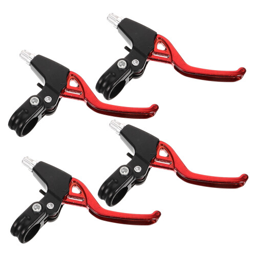 12Pcs Red Aluminum Levers Durable Bike Handlebar Controls