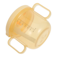 2Pcs Yellow Silicone Adult Sippy Cups No Spill Straw Elderly Care Cups
