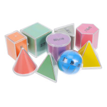 18Pcs Assorted Color Counting Cubes and 3D Shapes for Kids Math