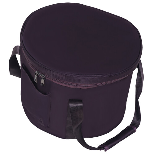 2Pcs Zipper Singing Bowl Storage Bag Purple Thick Liner Protector