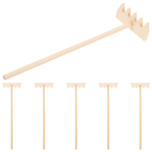 12Pcs Wooden Mini Rake Tools for Detailed Sand Garden Decoration