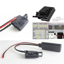 Car 18 Pin Audio Aux Input Cable Adapter for W208 W209 W210 COMAND 2003-2006 Headunit Pinout