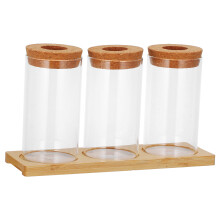 3Pcs Mini Transparent Glass Terrarium Containers for Indoor Plant Care