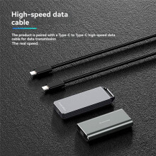 Blueendless Portable M.2 NVME SSD Enclosure 2242mm External Hard Drive Case with Type-C Interface for PC B