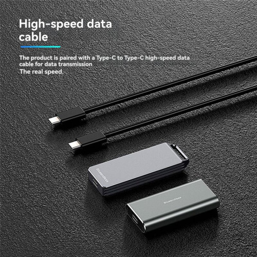 Blueendless Portable M.2 NVME SSD Enclosure 2242mm External Hard Drive Case with Type-C Interface for PC B